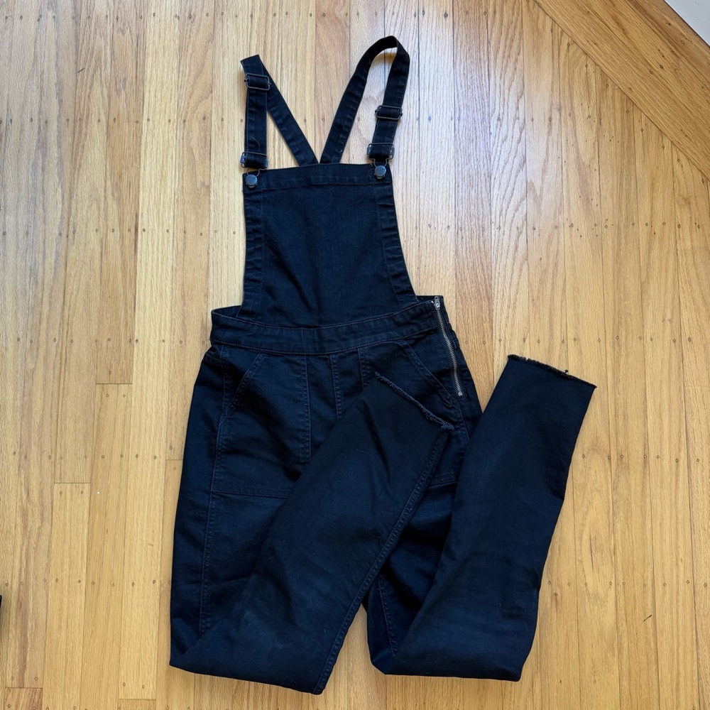 Madewell Black Denim Overalls